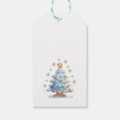Gingerbread Boy Christmas Tree Baby shower Bedankt Cadeaulabel (Achterkant)