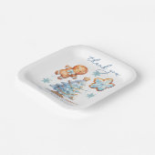 Gingerbread Boy Christmas Tree Baby shower Bedankt Papieren Bordje (Gebogen)