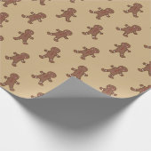 Gingerbread Boy Cookies Kerst inpakpapier (Hoek)