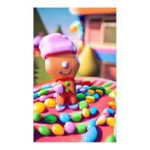 Gingerbread Boy doet het goed - Ken Gage Kunst