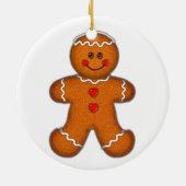 GINGERBREAD BOY DOOR SHARON SHARPE KERAMISCH ORNAMENT (Achterkant)