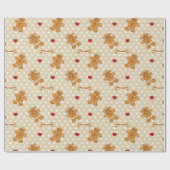 Gingerbread Boy en Girl 2 Cadeaupapier (Vlak)