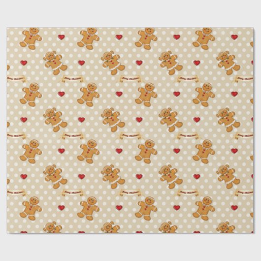 Gingerbread Boy en Girl 2 Cadeaupapier (Vlak)