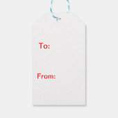 Gingerbread Boy Gift Label Cadeaulabel (Achterkant)