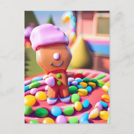 Gingerbread Boy Makes Good beroemd gemaakt door Ch Briefkaart