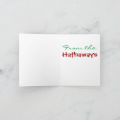 Gingerbread Boy Merry Christmas Kaart van SRF (Binnen)