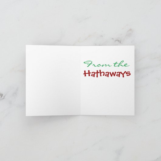 Gingerbread Boy Merry Christmas Kaart van SRF (Binnen)