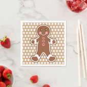 Gingerbread Boy Napkins Servetten (Insitu)