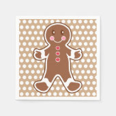 Gingerbread Boy Napkins Servetten (Voorkant)