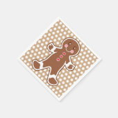 Gingerbread Boy Napkins Servetten (Hoek)