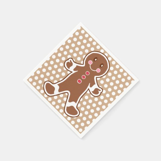 Gingerbread Boy Napkins Servetten (Hoek)