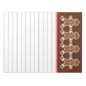 Gingerbread Boy Notitieblok (Voorkant)