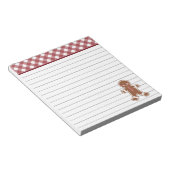 Gingerbread Boy Notitieblok (Schuin)
