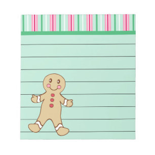 Gingerbread Boy Notitieblok