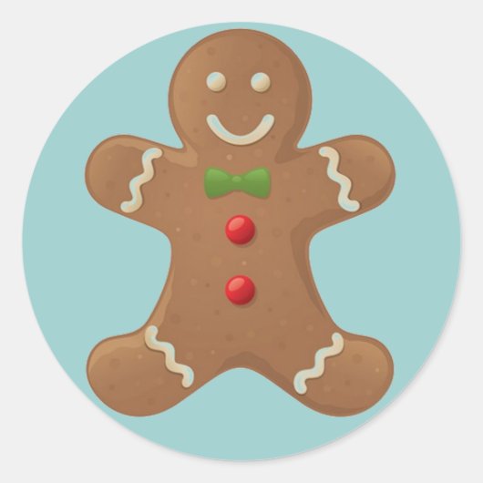 Gingerbread Boy Sticker (Voorkant)
