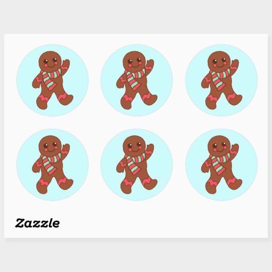 Gingerbread Boy Sticker (Vel)
