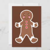 Gingerbread Boy Uitnodigingen (Voorkant)