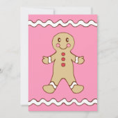 Gingerbread Boy Uitnodigingen (Voorkant)