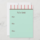 Gingerbread Boy Uitnodigingen (Achterkant)