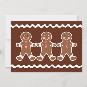 Gingerbread Boy Uitnodigingen
