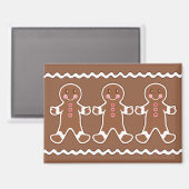 Gingerbread Boys Magnet (Voorkant / Achterkant)