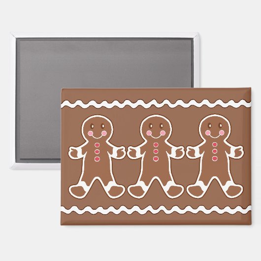 Gingerbread Boys Magnet (Voorkant / Achterkant)