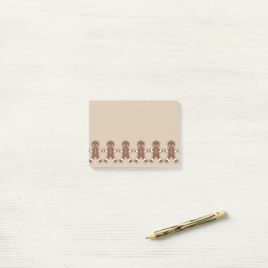 Gingerbread Boys Post Het Opmerkingen Post-it® Notes (Op bureau)