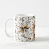 Gingerbread Brown Blond Girl Christmas Bow Koffiemok (Links)