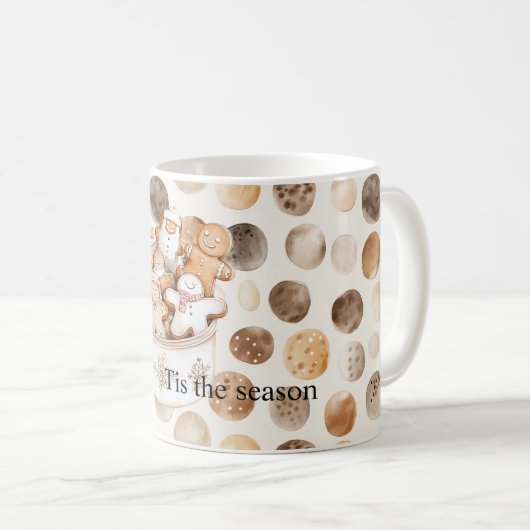 Gingerbread Brown Cookies Christmas Koffiemok (Voorkant rechts)