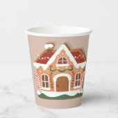 GingerBread Bruine Papieren Bekers (Voorkant)