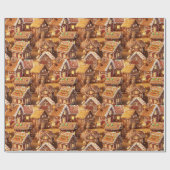 Gingerbread buurt #2 cadeaupapier (Vlak)