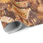 Gingerbread buurt #2 cadeaupapier (Rol Hoek)