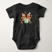Gingerbread Cacaofeestje Romper (Achterkant)