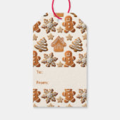 Gingerbread Cadeaulabel (Achterkant)
