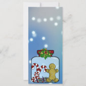 Gingerbread & Candy Jar Christmas Kaart (Voorkant)