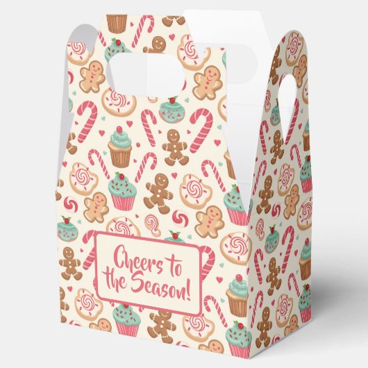 Gingerbread Candyland Christmas Pattern Bedankdoosjes (Geopend)