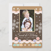 GINGERBREAD CANDYLAND HOLIDAIRE FOTOKAART FEESTDAGENKAART (Voorkant)