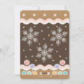 GINGERBREAD CANDYLAND HOLIDAIRE FOTOKAART FEESTDAGENKAART (Achterkant)