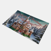 Gingerbread Castle uit het kerstbos Deurmat (Schuin)