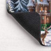 Gingerbread Castle uit het kerstbos Muismat (Hoek)