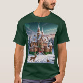 Gingerbread Castle uit het kerstbos T-shirt (Voorkant)