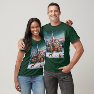Gingerbread Castle uit het kerstbos T-shirt