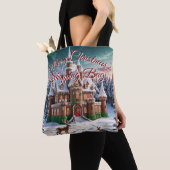 Gingerbread Castle uit het kerstbos Tote Bag (Dichtbij)