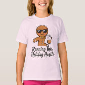Gingerbread CEO Shirt – Running This Holiday Hustl (Voorkant)