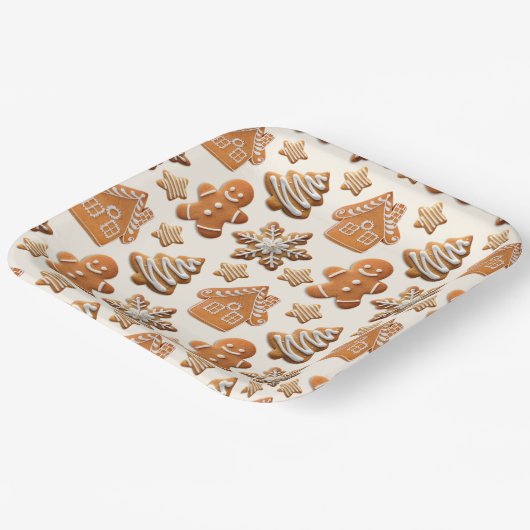 Gingerbread Cheer Papieren Bordje (Gebogen)