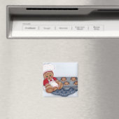 Gingerbread Chef en Baby Ginger Muffins Magnet (Insitu (Vaatwasser))