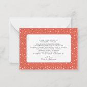 Gingerbread Christmas Boy Baby shower Bedankt Notitiekaartje (Achterkant)