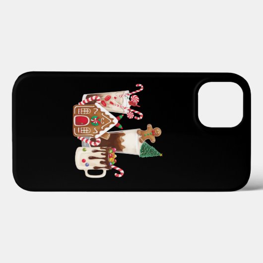 Gingerbread Christmas Coffee Lover Gift Kerstmis Case-Mate iPhone Case (Achterkant (horizontaal))