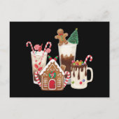 Gingerbread Christmas Coffee Lover Gift Kerstmis Feestdagenkaart (Voorkant)