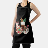 Gingerbread Christmas Coffee Lover Gift Kerstmis Schort (Insitu)